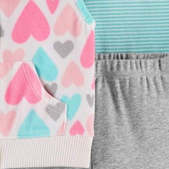 NWT Carter's 3pc  Snowflake Vest Little Jacket Set - Picture 2 of 2